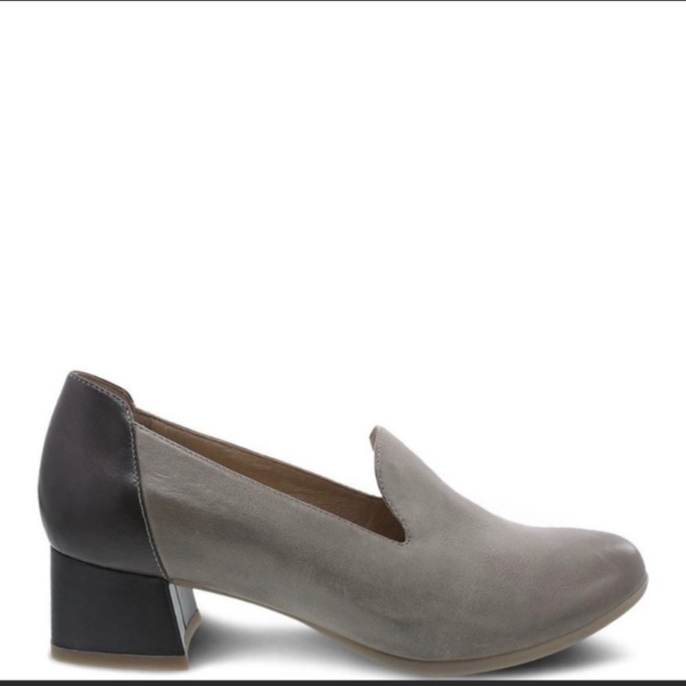 Dansko Preston Stone Burnished Nubuck gray heels - Picture 3 of 13